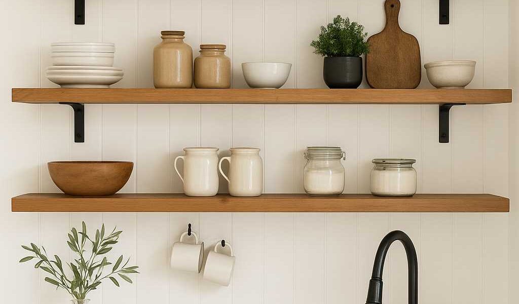 Creative Ways to Style Open Kitchen Shelves