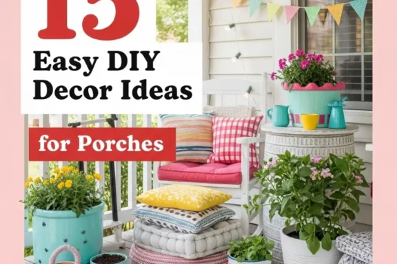 15 Easy DIY Decor Ideas for Porches