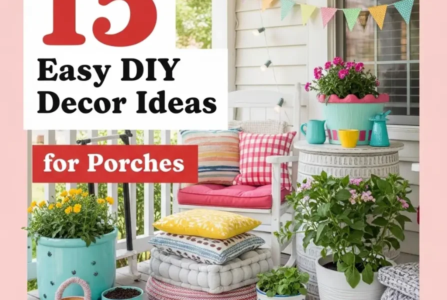 15 Easy DIY Decor Ideas for Porches