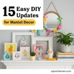 15 Easy DIY Mantel Decor Updates for a Colorful Spring Mantel