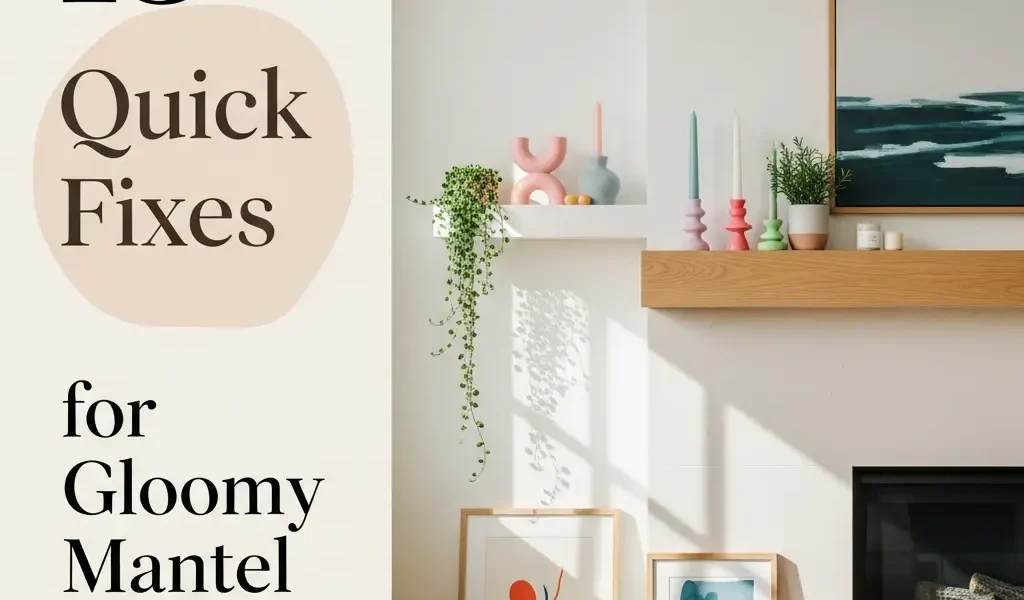 15 Quick Fixes for Gloomy Mantel Spaces