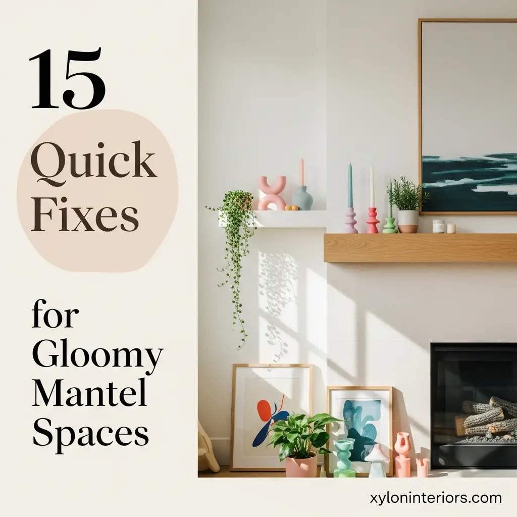 15 Quick Fixes for Gloomy Mantel Spaces