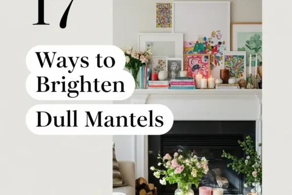 17 Ways to Brighten Dull Mantels
