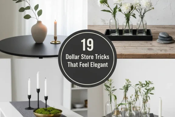 19 Dollar Store Tricks That Feel Elegant