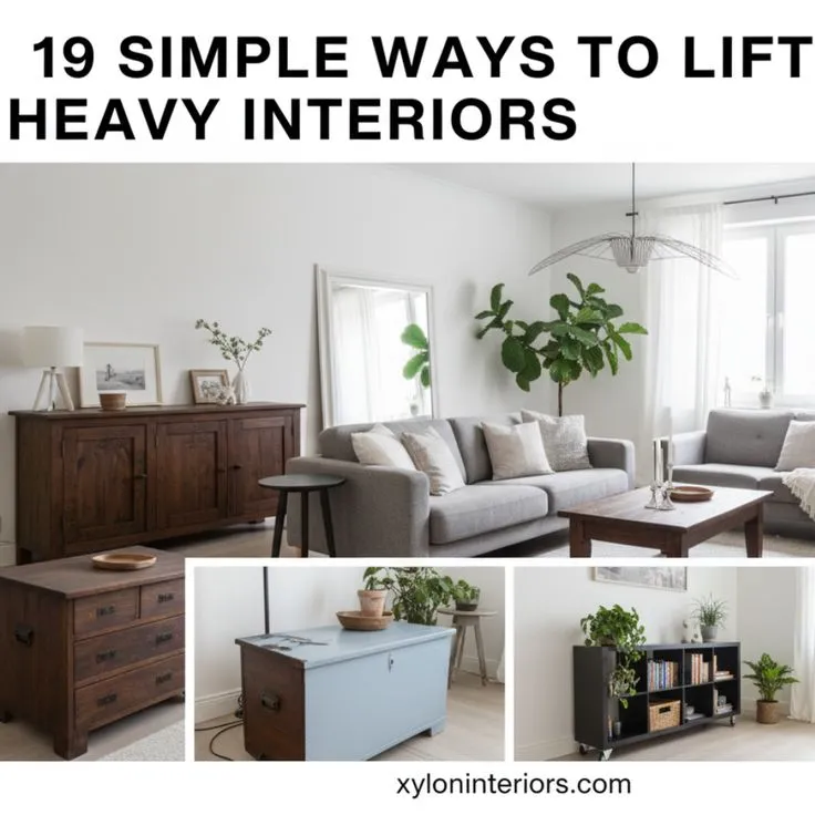19 Simple Ways to Lift Heavy Interiors
