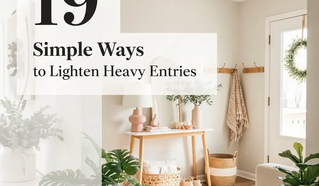19 Simple Ways to Lighten Heavy Entries
