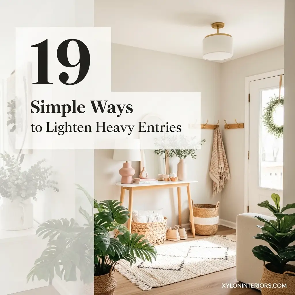 19 Simple Ways to Lighten Heavy Entries