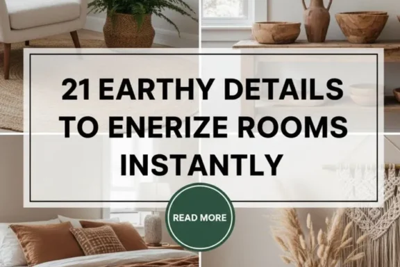 21 Earthy Details to Energize Rooms Instantly