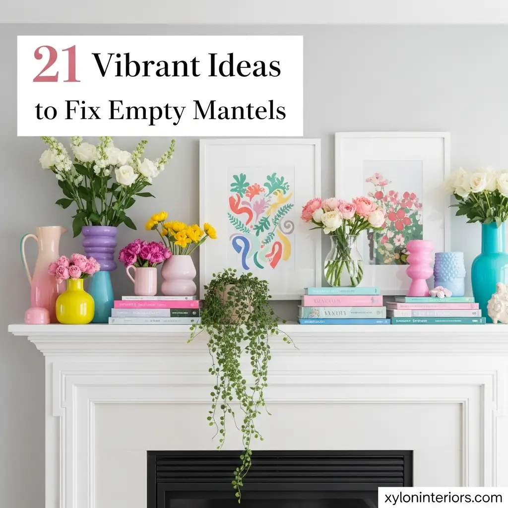 21 Vibrant Ideas to Fix Empty Mantels