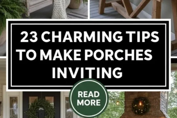 23 Charming Tips to Make Porches Inviting