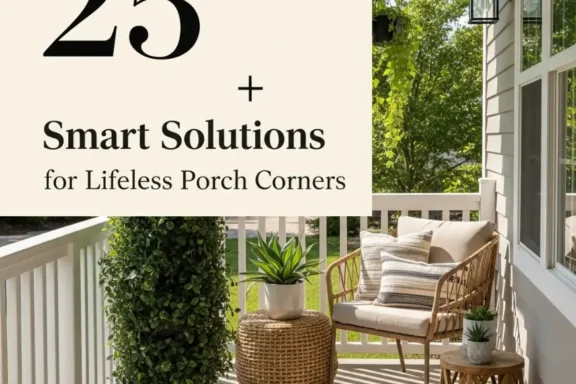 25 Smart Solutions for Lifeless Porch Corners