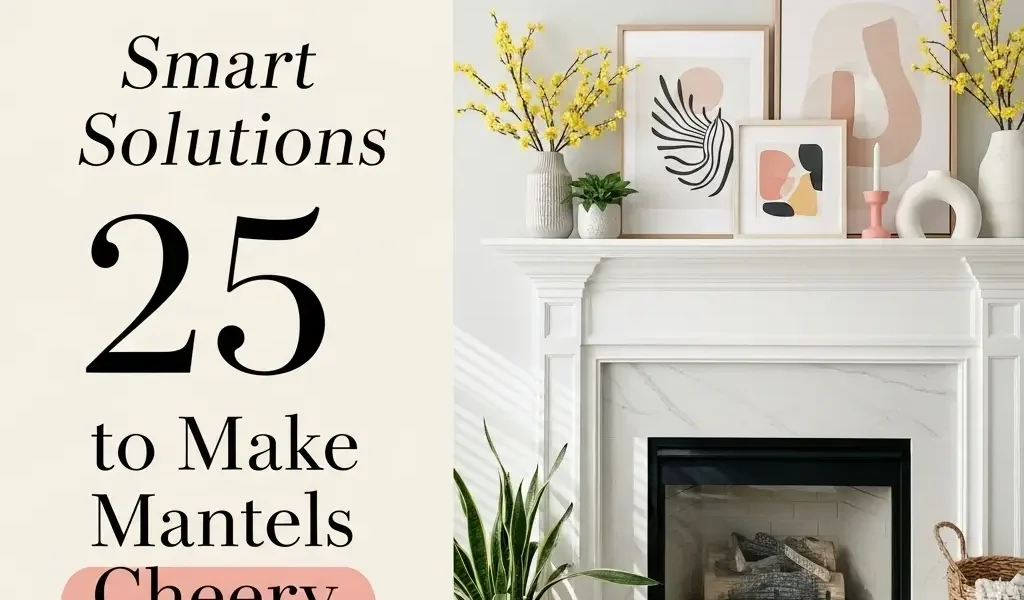 25 Smart Solutions to Make Mantels Cheery