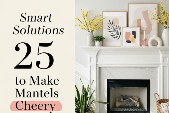 25 Smart Solutions to Make Mantels Cheery