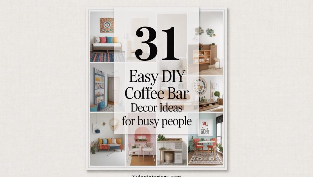 31 Easy DIY Coffee Bar Decor Ideas for Busy People