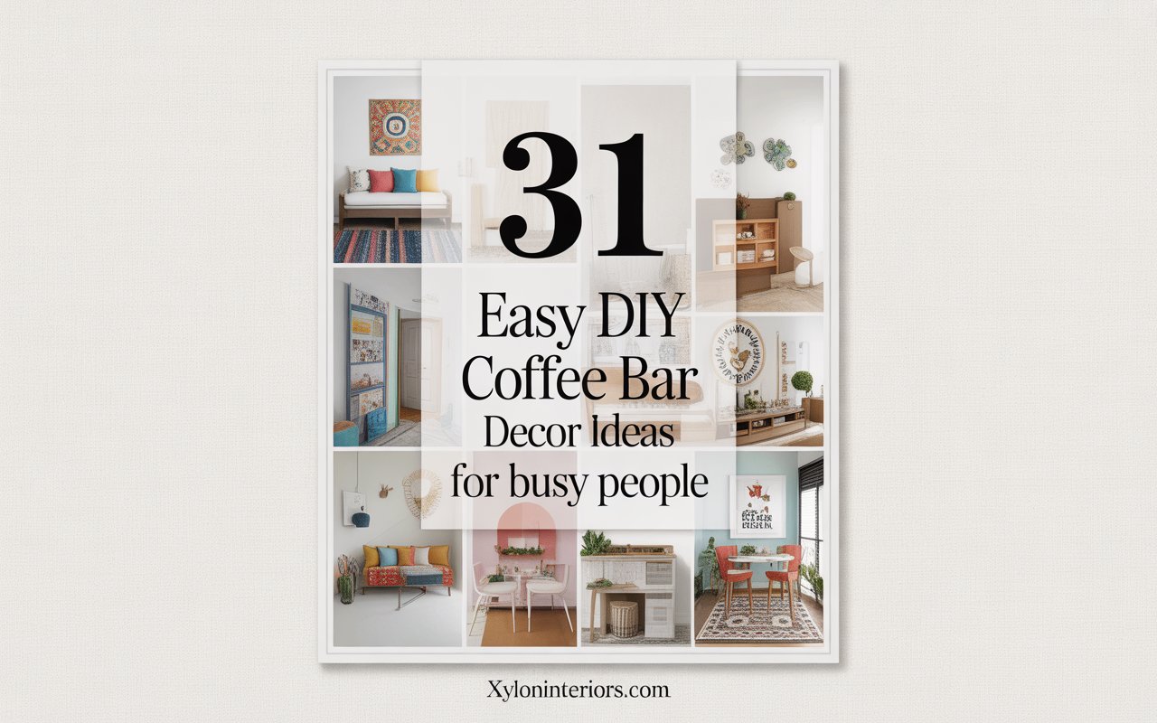 31 Easy DIY Coffee Bar Decor Ideas for Busy People