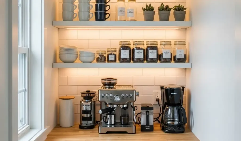25 Smart Solutions for Awkward Coffee Bar Layouts