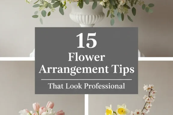 15 Flower Arrangement Tips That Look Professional