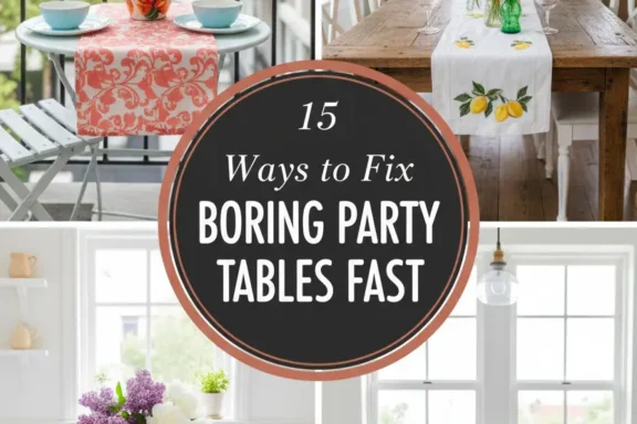 15 Ways to Fix Boring Party Tables Fast