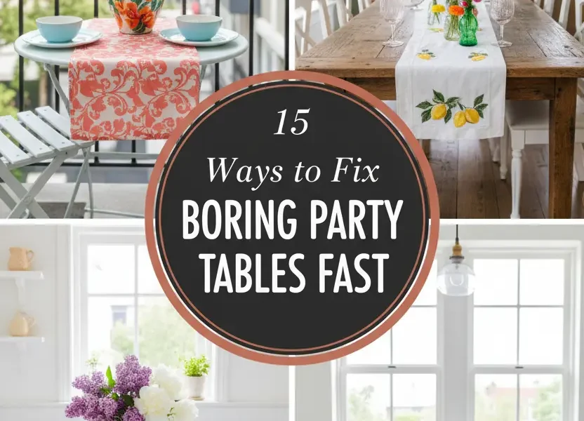 15 Ways to Fix Boring Party Tables Fast