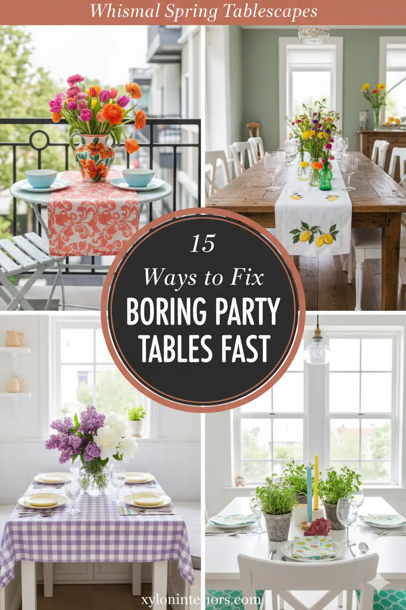 15 Ways to Fix Boring Party Tables Fast