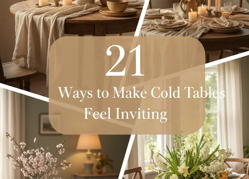 21 Ways to Make Cold Tables Feel Inviting