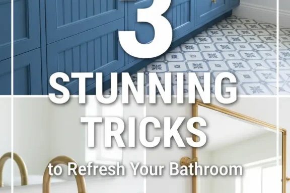 3 Stunning Tricks Refresh Your Bathroom