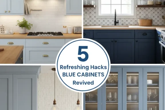 5 Refreshing Hacks Revive Blue Cabinets