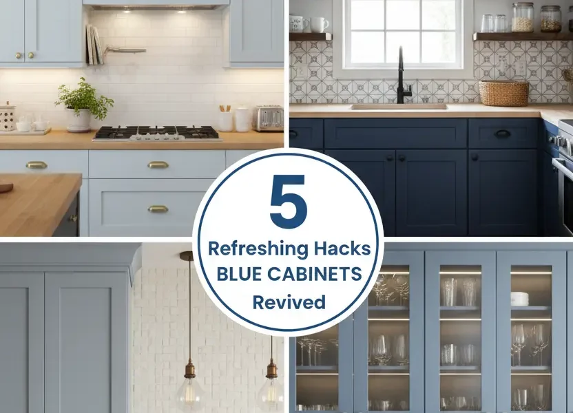 5 Refreshing Hacks Revive Blue Cabinets