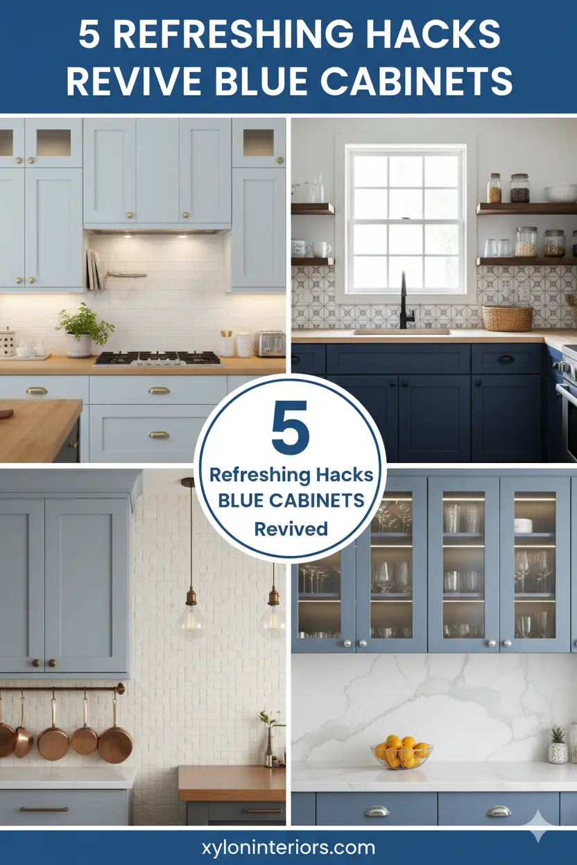 5 Refreshing Hacks Revive Blue Cabinets